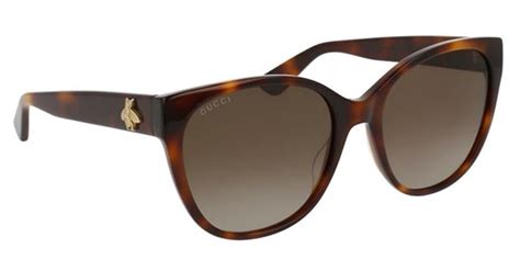 Gucci GG0097S Polarized 006 Tortoiseshell Sunglasses